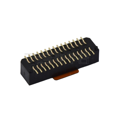 Board to Board Pitch0.8 H2.9mm单槽双排 SMT型母座 30pin 黑色 Gold flash,PA9T 2300